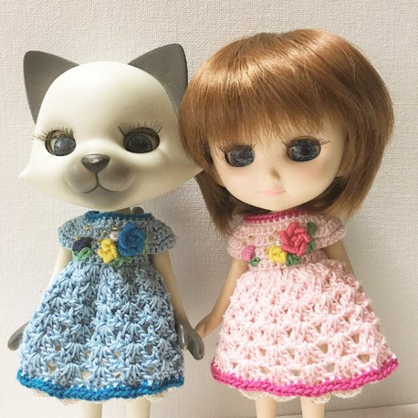 画像2: でこニキ・ワンダサイズ☆ブルーワンピ (2)